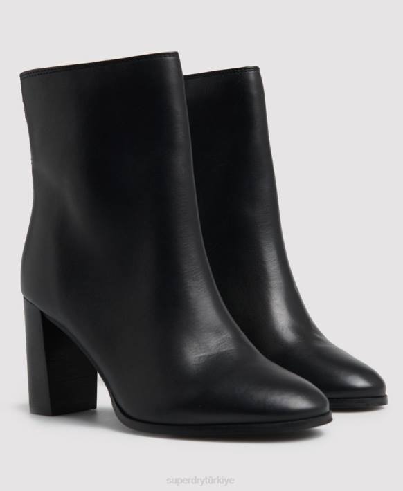 kadınlar Superdry siyah şık çizmeler düzenle NNTB4428