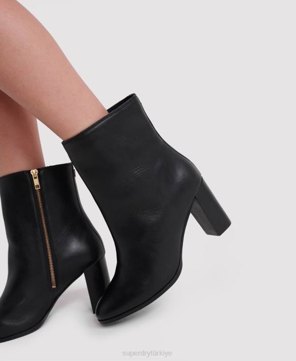 kadınlar Superdry siyah şık çizmeler düzenle NNTB4428