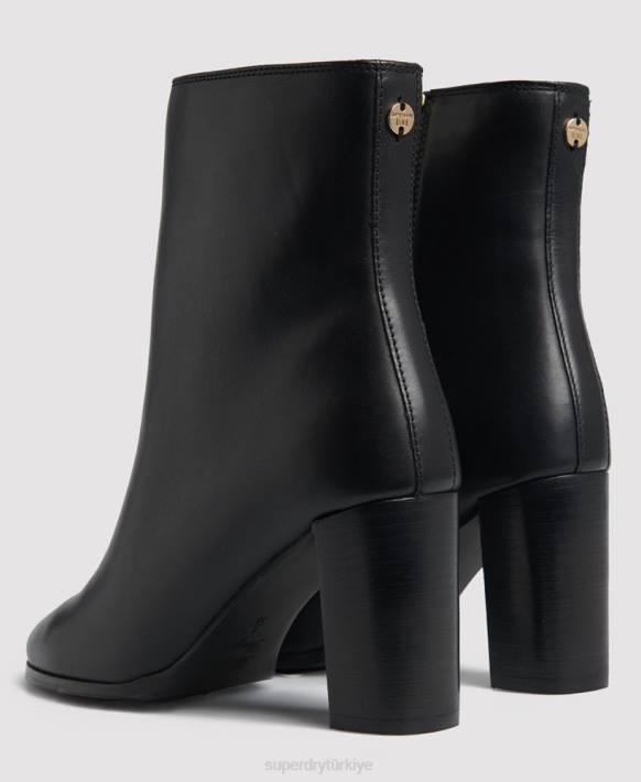 kadınlar Superdry siyah şık çizmeler düzenle NNTB4428