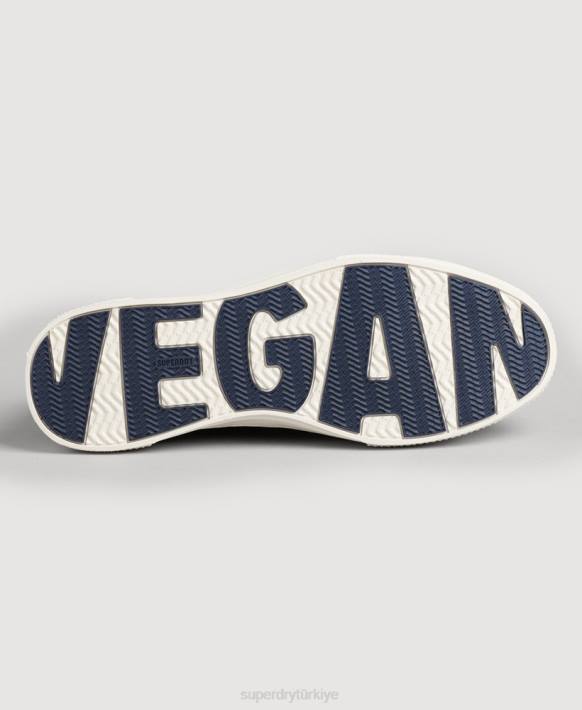 kadınlar Superdry Donanma vintage vegan sahte vulc kısa spor ayakkabı NNTB4420