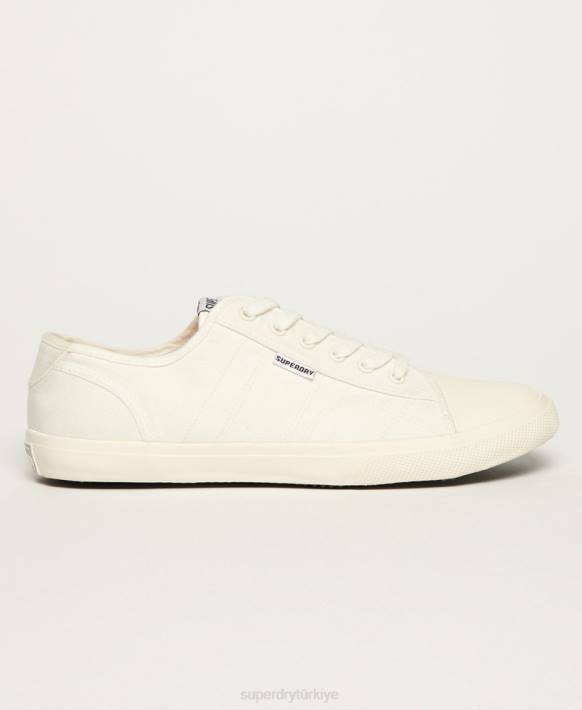 kadınlar Superdry beyaz vegan düşük pro klasik spor ayakkabı NNTB2113