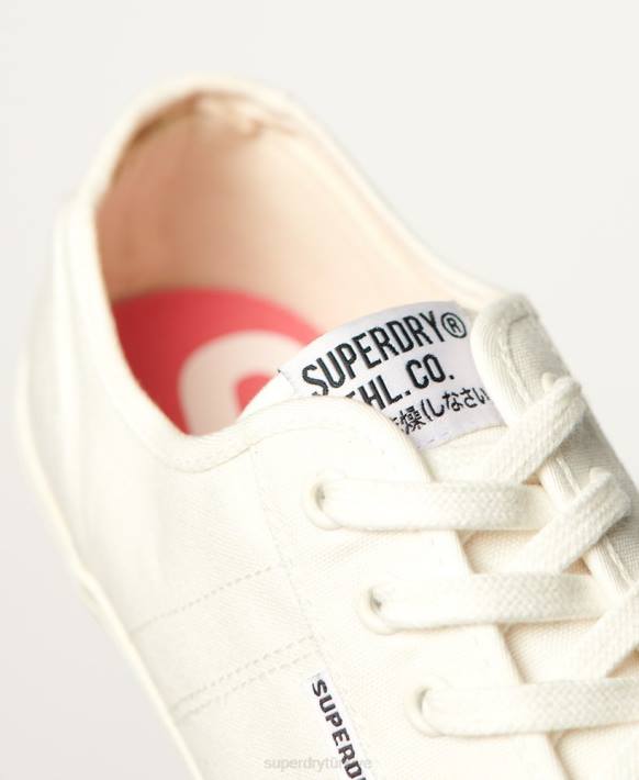 kadınlar Superdry beyaz vegan düşük pro klasik spor ayakkabı NNTB2113