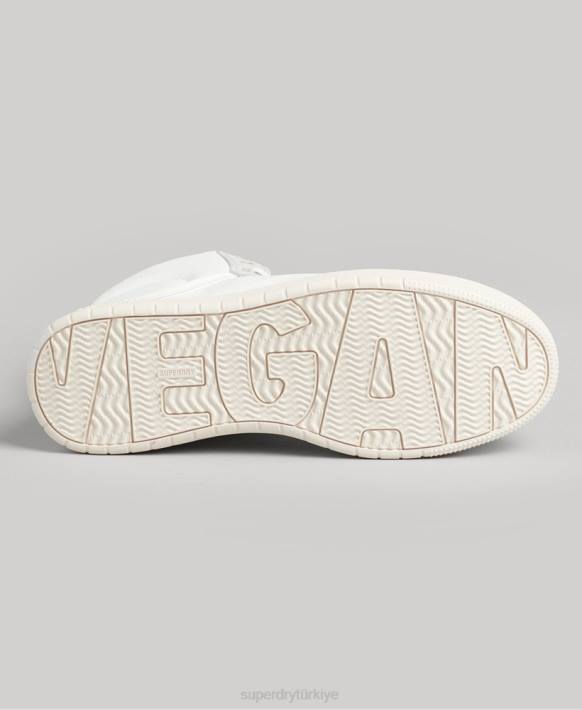 kadınlar Superdry beyaz vintage premium vegan sepet yüksek eğitmenler NNTB4355