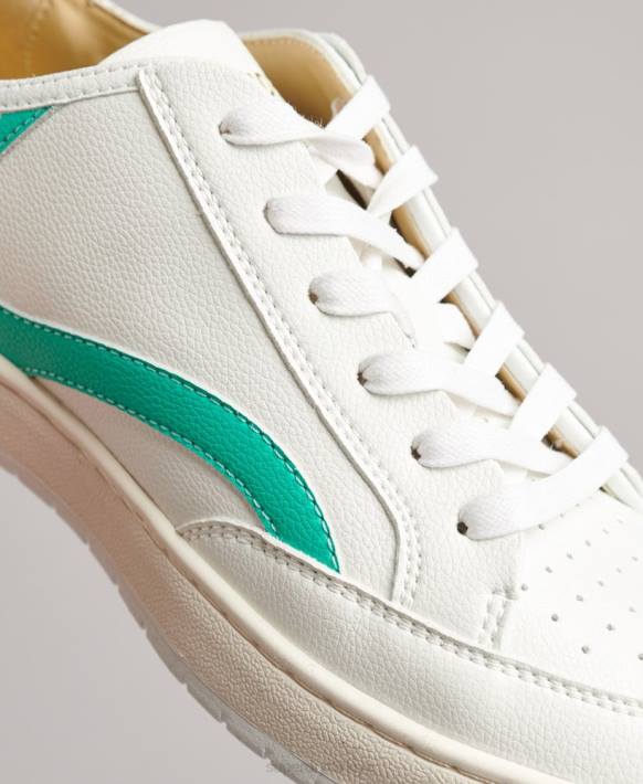 kadınlar Superdry beyaz vintage vegan sepet kısa spor ayakkabı NNTB4363