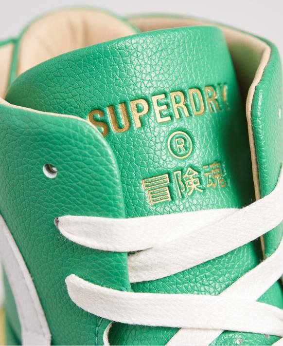 kadınlar Superdry sarı vegan basket lux spor ayakkabı NNTB4410