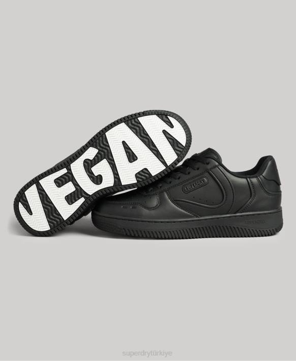 kadınlar Superdry siyah tıknaz vegan sepet eğitmenleri NNTB4425