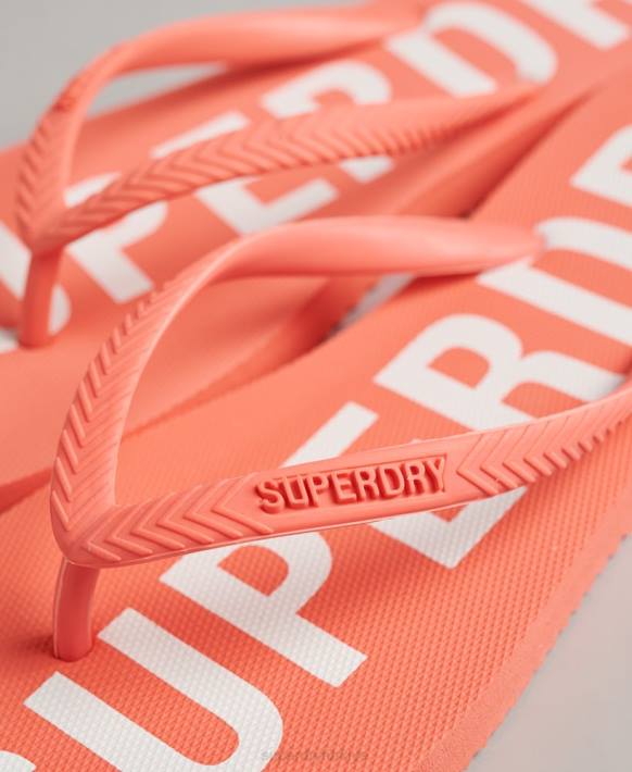 kadınlar Superdry mercan kod temel parmak arası terlik NNTB4416
