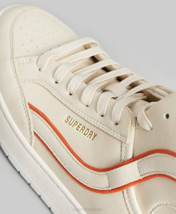 kadınlar Superdry bej vintage vegan sepet yüksek top eğitmenler NNTB6730