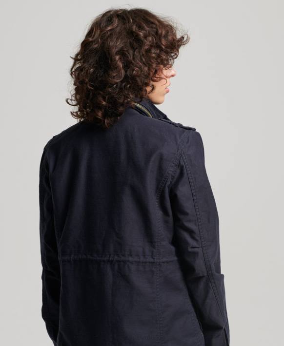 kadınlar Superdry Donanma eski m65 ceket NNTB3520