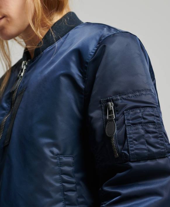 kadınlar Superdry Donanma ma1 bombacı ceket NNTB5431