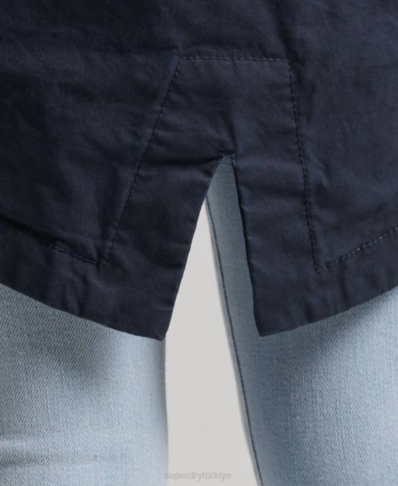 kadınlar Superdry Donanma tarla parkası NNTB5609