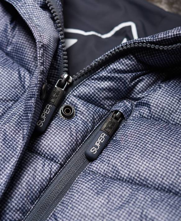 kadınlar Superdry açık gri zikzak suni kürk süper fuji ceket NNTB3829