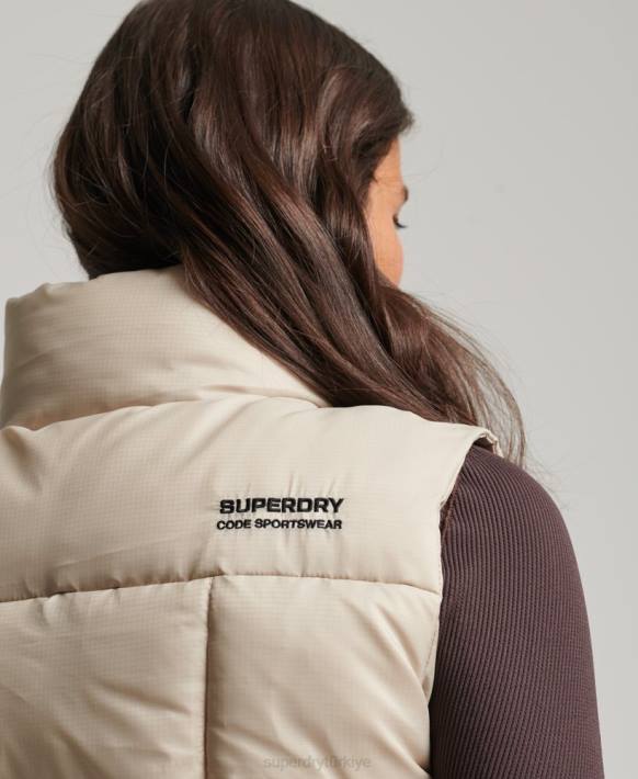 kadınlar Superdry bej dağ spor jile NNTB5632