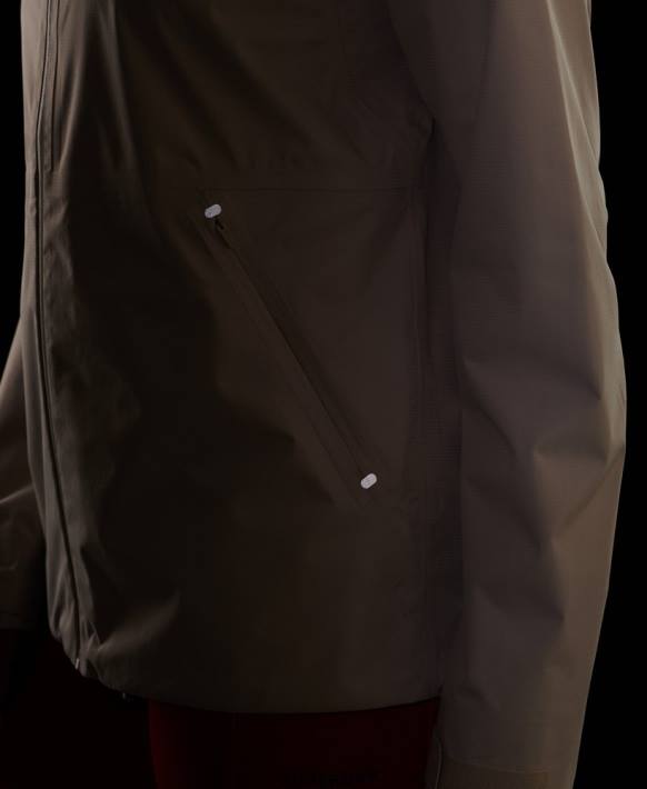 kadınlar Superdry bej su geçirmez ceket NNTB5616