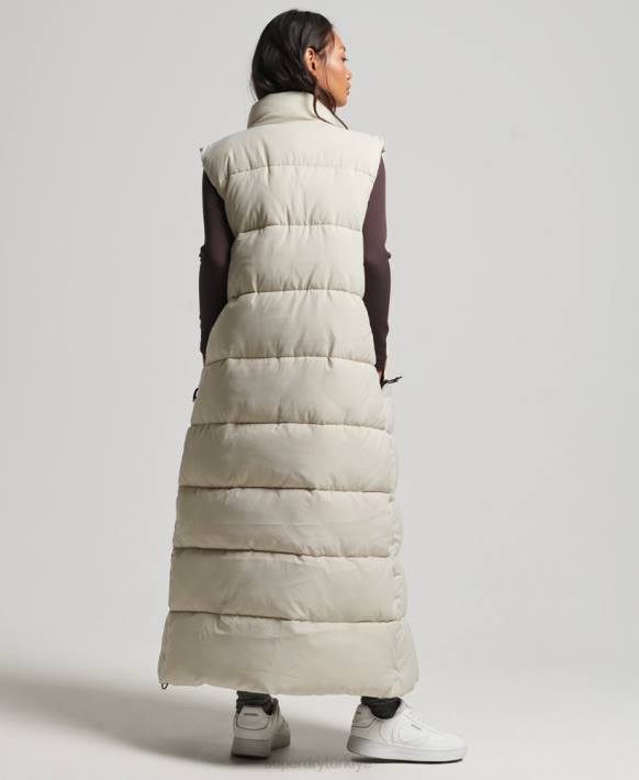 kadınlar Superdry bej yırtılmaz uzun hat kirpi jile NNTB3651