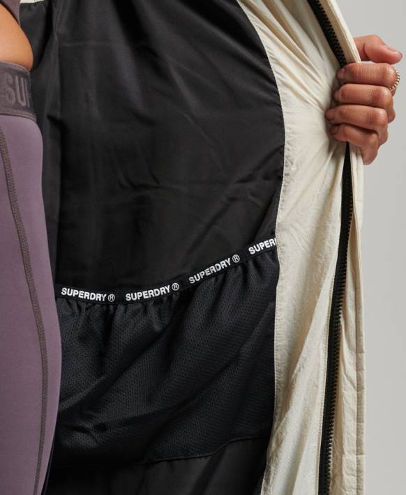 kadınlar Superdry bej yırtılmaz uzun hat kirpi jile NNTB3651