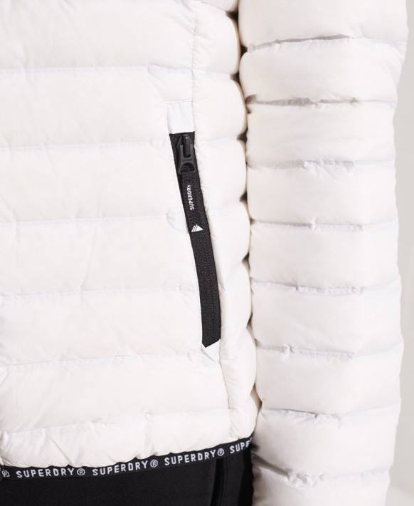 kadınlar Superdry beyaz dolgulu ceket NNTB5612