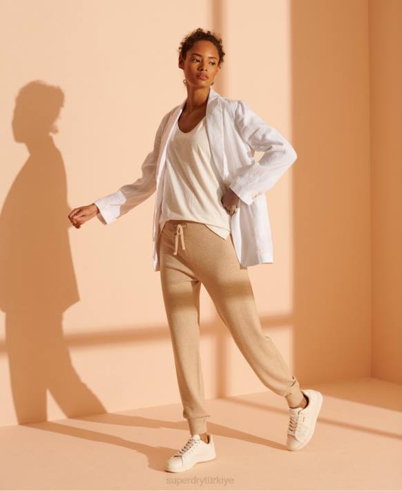 kadınlar Superdry beyaz sınırlı sayıda kenevir blazer NNTB5540