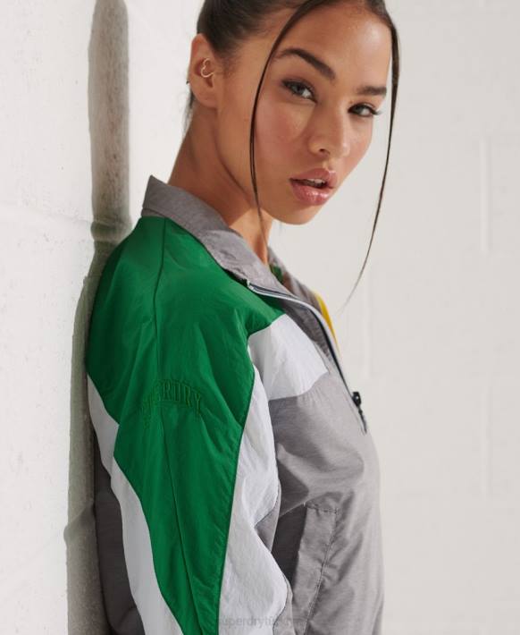 kadınlar Superdry gri dolman havai ray üstü NNTB5645