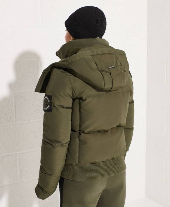 kadınlar Superdry haki kod everest bomber ceket NNTB5613