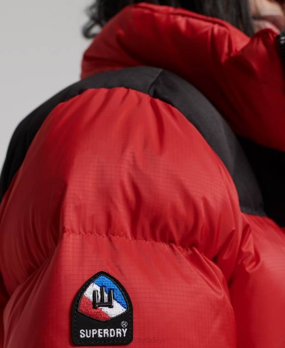 kadınlar Superdry kırmızı Sportstyle code şişme mont NNTB5524