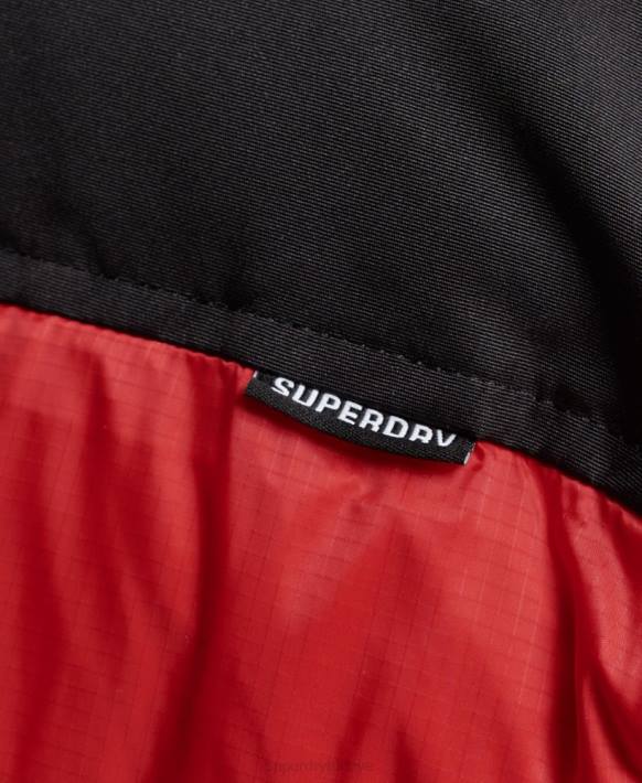 kadınlar Superdry kırmızı Sportstyle code şişme mont NNTB5524