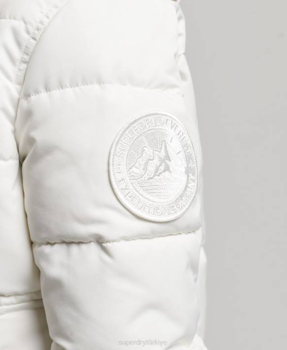 kadınlar Superdry krem everest bombacı ceketi NNTB3768