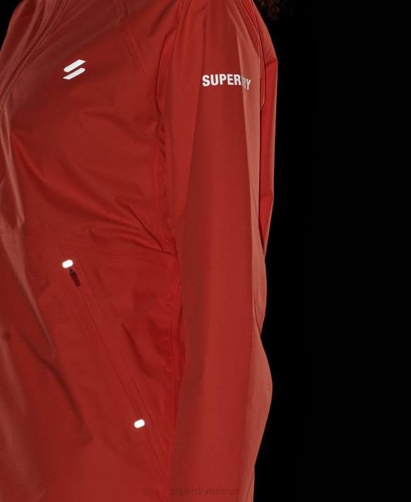 kadınlar Superdry mercan su geçirmez ceket NNTB5488