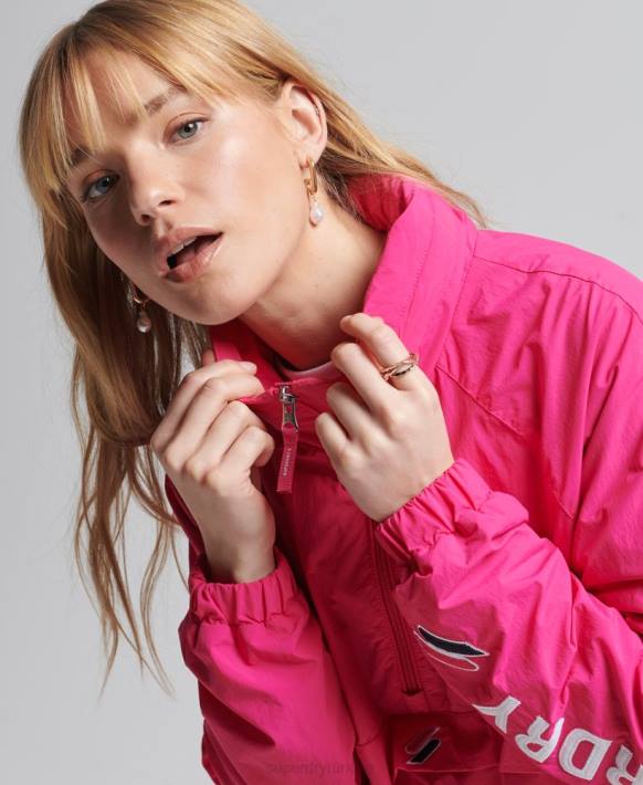 kadınlar Superdry pembe kod temel grafik yükü NNTB5560