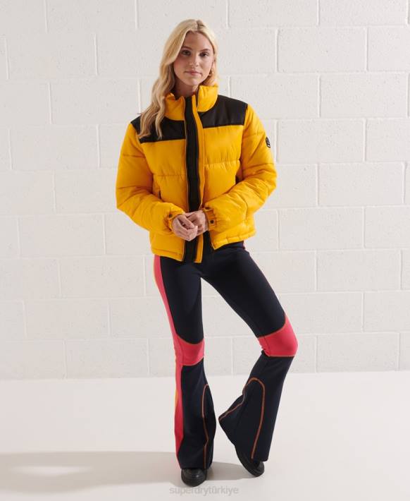 kadınlar Superdry sarı kod ceketi NNTB5477