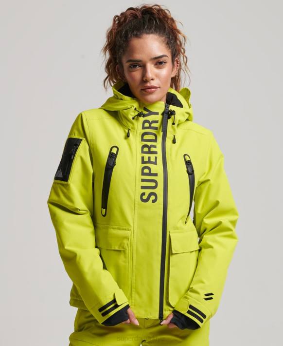 kadınlar Superdry sarı nihai kurtarma ceketi NNTB3563
