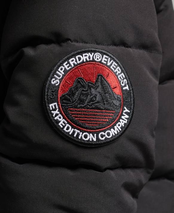 kadınlar Superdry siyah everest bombacı ceketi NNTB3779