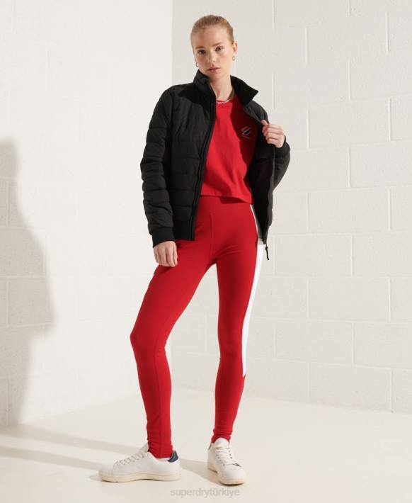 kadınlar Superdry siyah fuji bombacı ceket NNTB5713