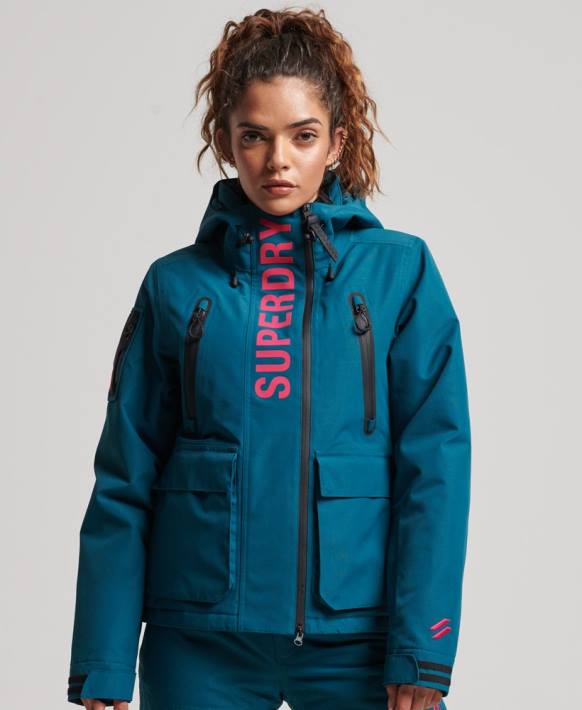 kadınlar Superdry turkuaz nihai kurtarma ceketi NNTB6549