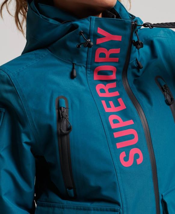 kadınlar Superdry turkuaz nihai kurtarma ceketi NNTB6549