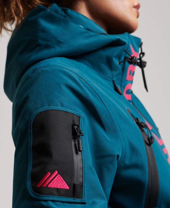 kadınlar Superdry turkuaz nihai kurtarma ceketi NNTB6549