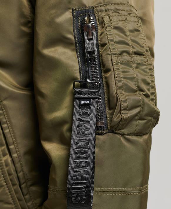 kadınlar Superdry yeşil enerji ma2 bombardıman ceketi NNTB5508