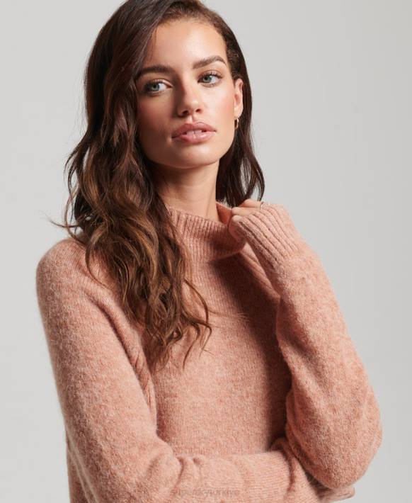 kadınlar Superdry bej balıkçı yaka elbise NNTB2439