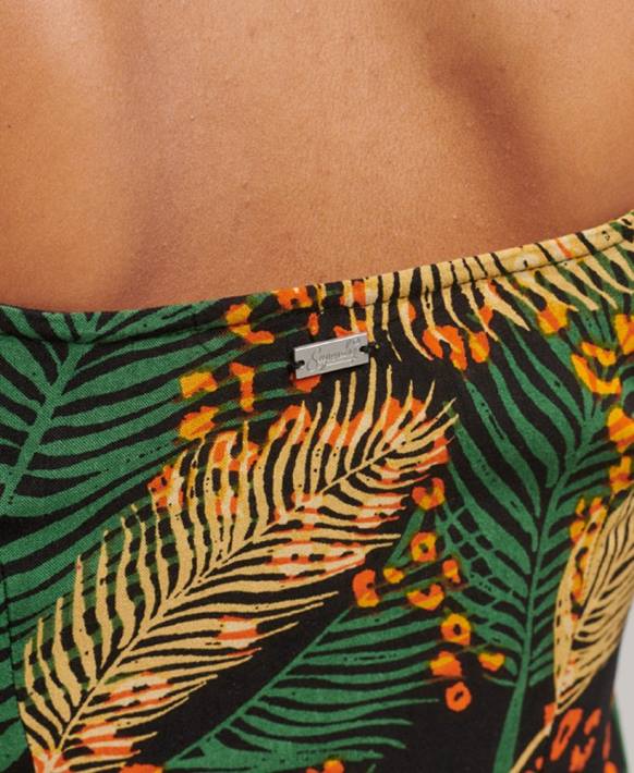 kadınlar Superdry çok baskılı düğmeli midi elbise NNTB2490