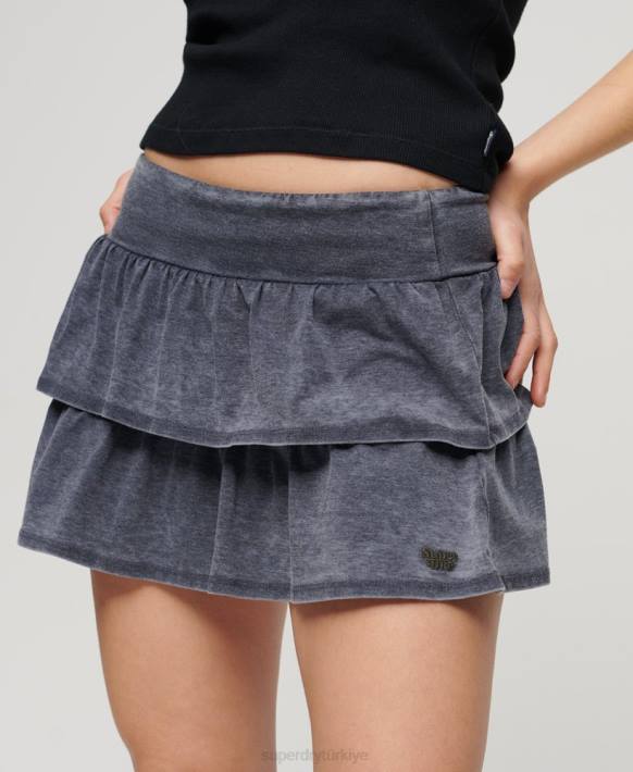 kadınlar Superdry Donanma 90'lar mini etek NNTB4117