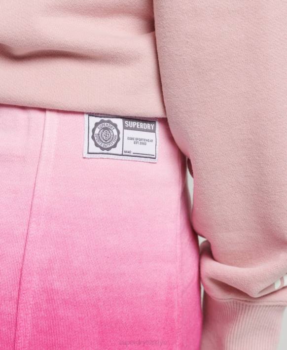 kadınlar Superdry pembe temel dip boya etek NNTB4162