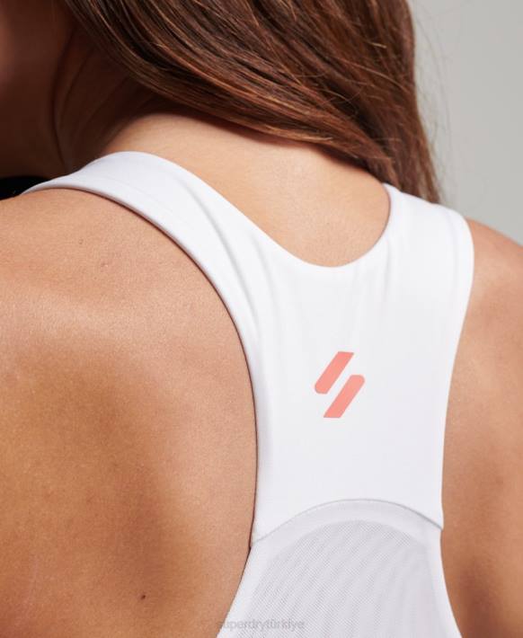 kadınlar Superdry beyaz çekirdek aktif sutyen NNTB4176