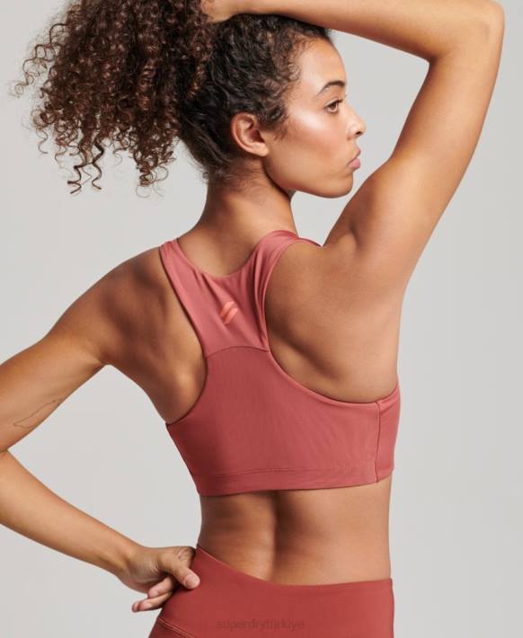 kadınlar Superdry kahverengi çekirdek aktif sutyen NNTB4173