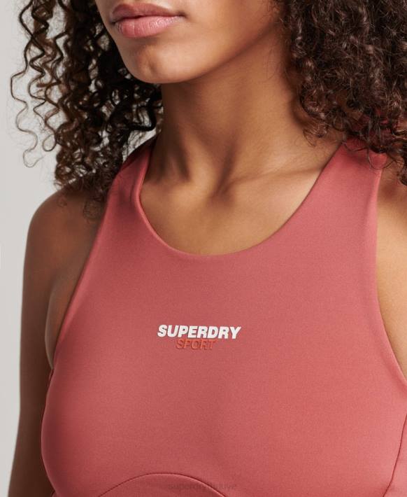 kadınlar Superdry kahverengi çekirdek aktif sutyen NNTB4173