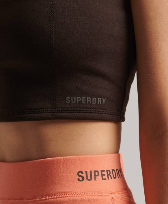 kadınlar Superdry kahverengi teknoloji sutyen üst NNTB2997