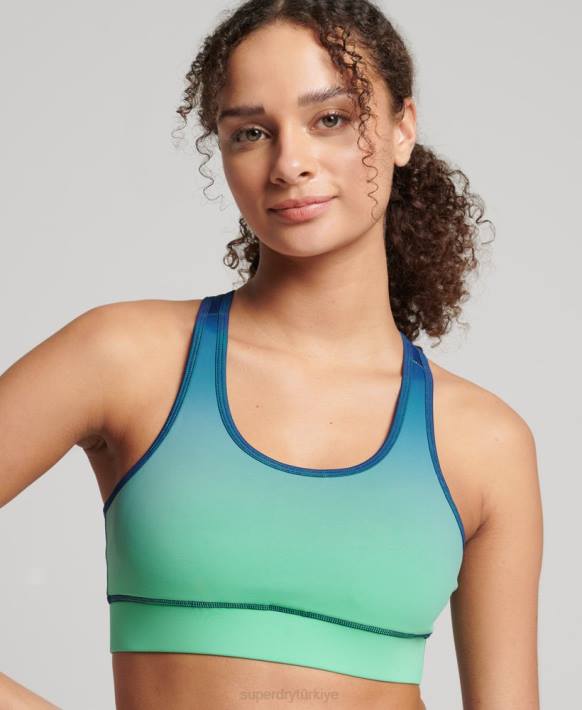 kadınlar Superdry turkuaz eğitim temel sutyen NNTB4188