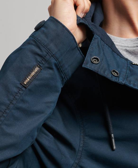 kadınlar Superdry Donanma alan parka ceket NNTB3545