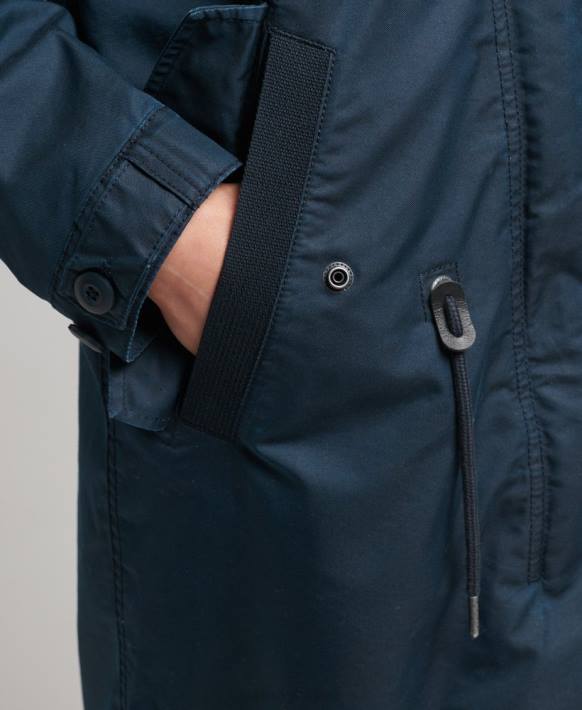 kadınlar Superdry Donanma alan parka ceket NNTB3545