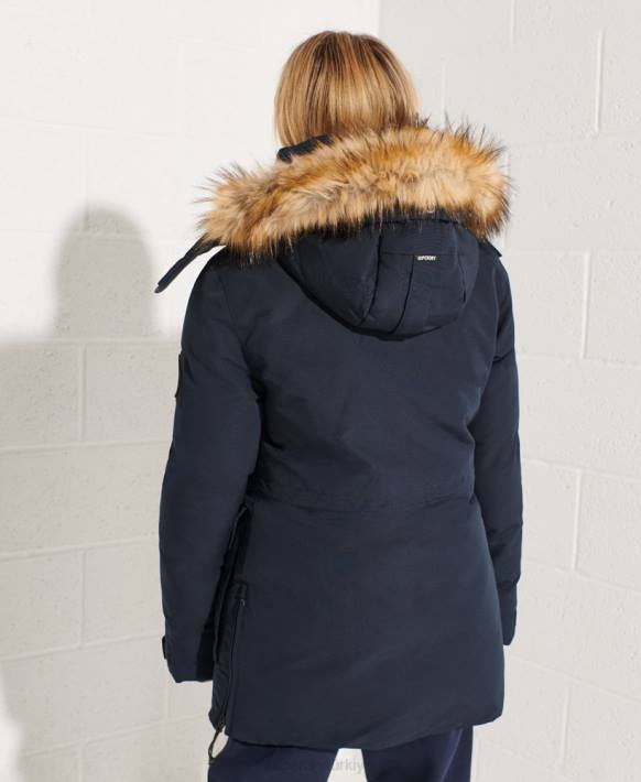 kadınlar Superdry Donanma code everest parka kaban NNTB5590