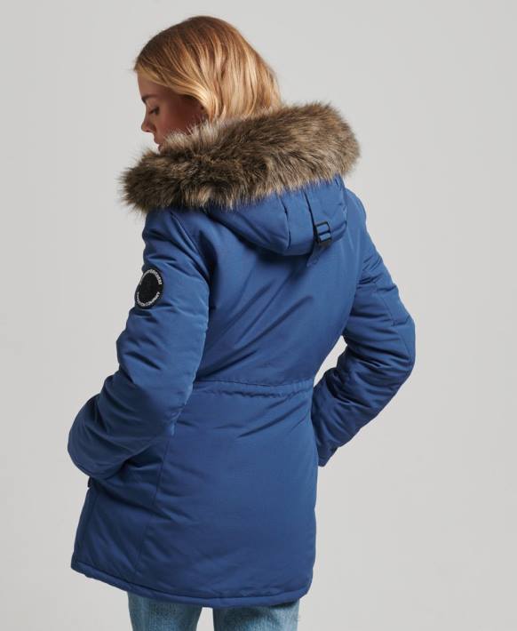 kadınlar Superdry Donanma everest parka kaban NNTB3685